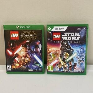 Xbox LEGO Star Wars Skywalker Saga & The Force Awakens Game Bundle